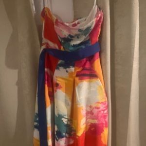 Size 12 New York and Co. colorful dress- still has tags